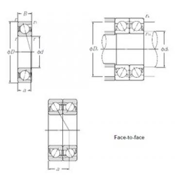 100 mm x 140 mm x 20 mm  NTN 7920DF Rolamentos de esferas de contacto angular