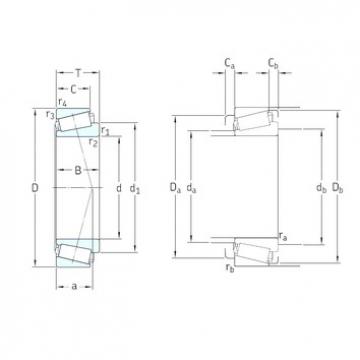 200,025 mm x 276,225 mm x 46,038 mm  SKF LM241147/110/VQ051 Rolamentos de rolos gravados