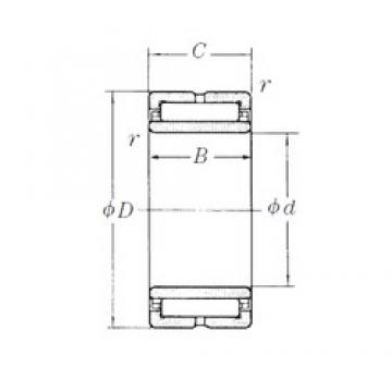 190 mm x 240 mm x 50 mm  NSK NA4838 Rolamentos de agulha