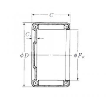 NSK MF-1720 Rolamentos de agulha