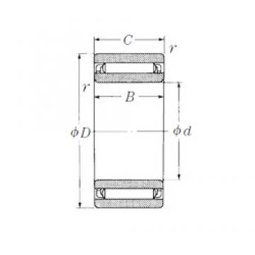 40 mm x 55 mm x 17 mm  NSK NAF405517 Rolamentos de agulha