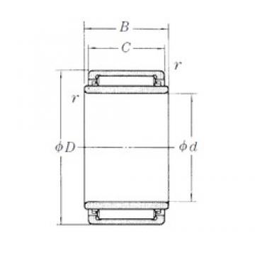 50 mm x 70 mm x 40,3 mm  NSK LM6040 Rolamentos de agulha