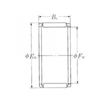 NSK WJ-525824 Rolamentos de agulha