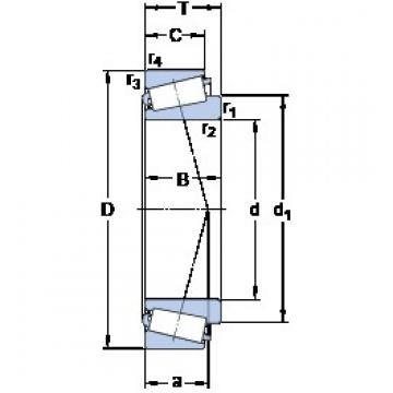 120 mm x 180 mm x 38 mm  SKF 32024 X Rolamentos de rolos gravados