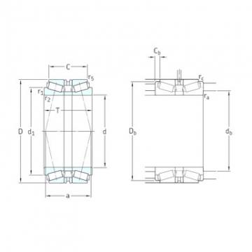 SKF 32036T150X/DB Rolamentos de rolos gravados