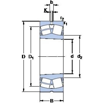 170 mm x 310 mm x 86 mm  SKF 22234 CCK/W33 Rolamentos de rolos gravados