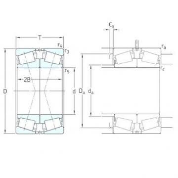 110 mm x 200 mm x 38 mm  SKF 30222J2/DF Rolamentos de rolos gravados