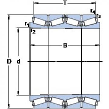 669.925 mm x 933.45 mm x 725.488 mm  SKF BT4B 332928/HA1 Rolamentos de rolos gravados