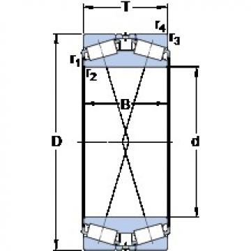 384.175 mm x 546.1 mm x 193.675 mm  SKF 331158 A Rolamentos de rolos gravados