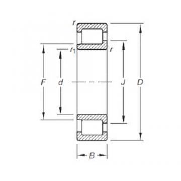 20 mm x 47 mm x 14 mm  Timken NJ204E.TVP Rolamentos cilíndricos