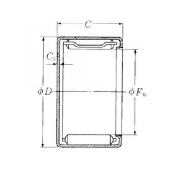 NSK MJ-361 Rolamentos de agulha