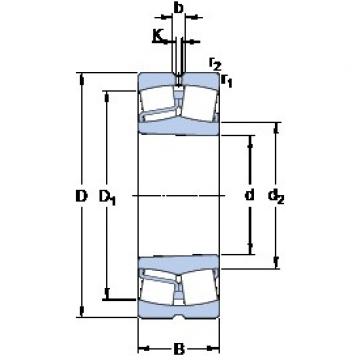 70 mm x 150 mm x 51 mm  SKF 22314 EK/VA405 Rolamentos de rolos gravados