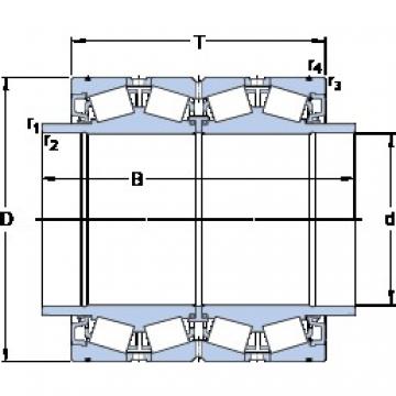 482.6 mm x 615.95 mm x 419.1 mm  SKF BT4B 334072 G/HA1VA901 Rolamentos de rolos gravados