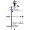 400 mm x 650 mm x 250 mm  SKF 24180 ECA/W33 Rolamentos de rolos gravados