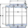 770 mm x 1040 mm x 800 mm  SKF BT4B 334099/HA4 Rolamentos de rolos gravados