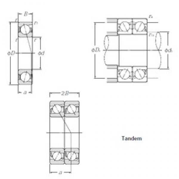 280 mm x 380 mm x 46 mm  NTN 7956DT Rolamentos de esferas de contacto angular #3 image