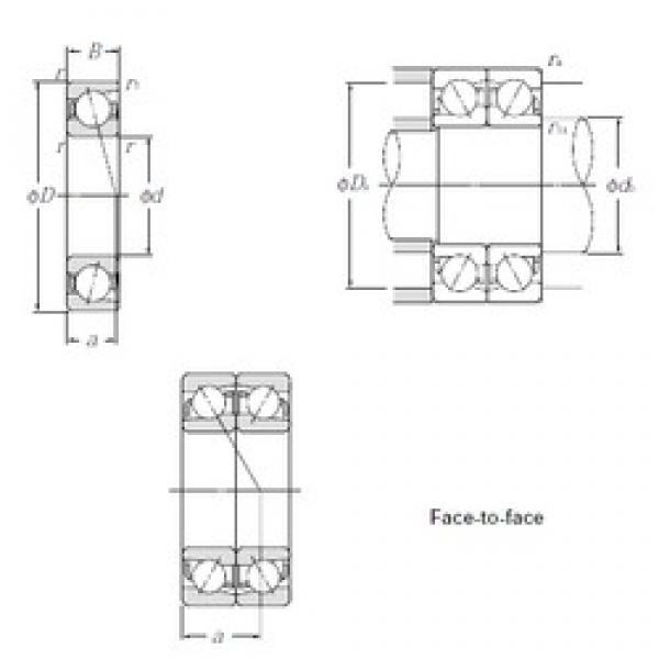 100 mm x 140 mm x 20 mm  NTN 7920DF Rolamentos de esferas de contacto angular #3 image