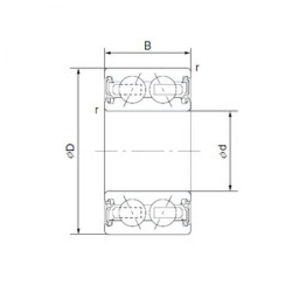 35 mm x 50 mm x 20 mm  NTN 2TS2-DF07R17LLA4X3-N1CS21/L417 Rolamentos de esferas de contacto angular #3 image