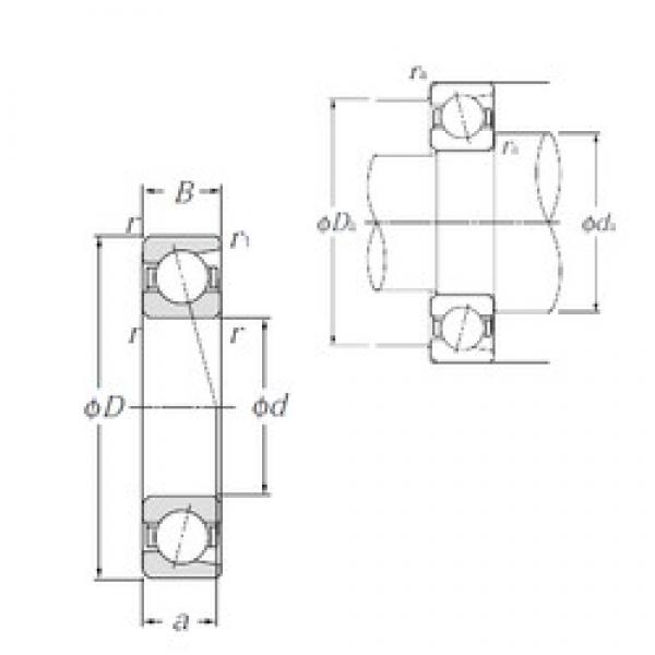 105 mm x 160 mm x 26 mm  NTN 7021 Rolamentos de esferas de contacto angular #3 image