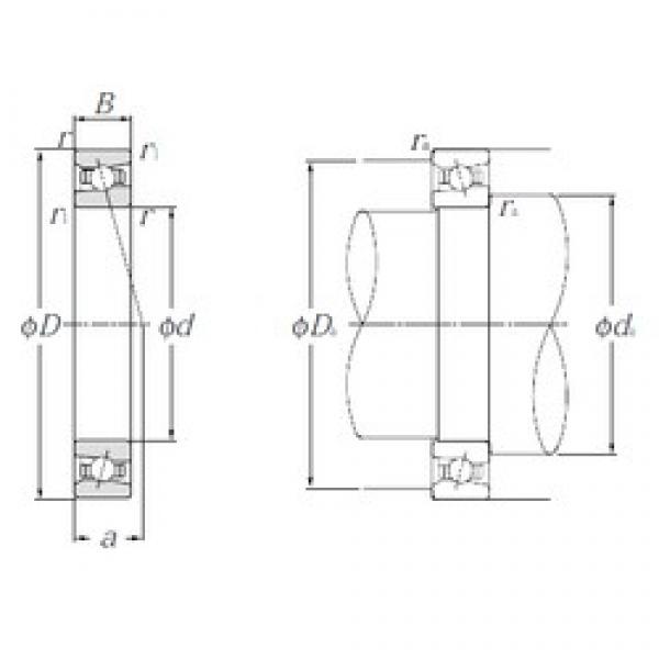 50 mm x 72 mm x 12 mm  NTN HSB910C Rolamentos de esferas de contacto angular #3 image