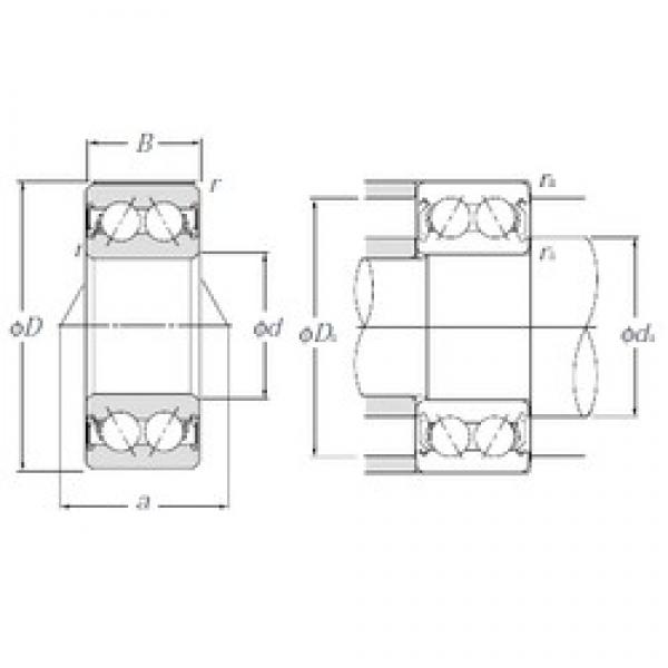 25 mm x 62 mm x 25,4 mm  NTN 5305SCLLD Rolamentos de esferas de contacto angular #3 image