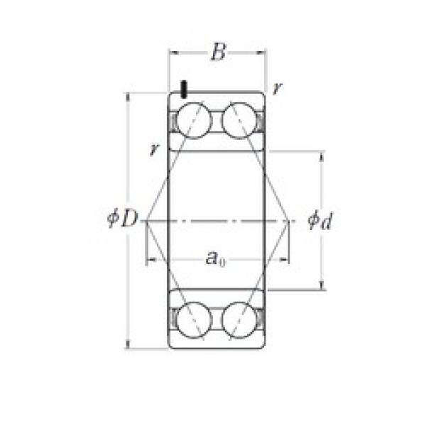 30 mm x 62 mm x 23,8 mm  NTN 5206V19 Rolamentos de esferas de contacto angular #3 image