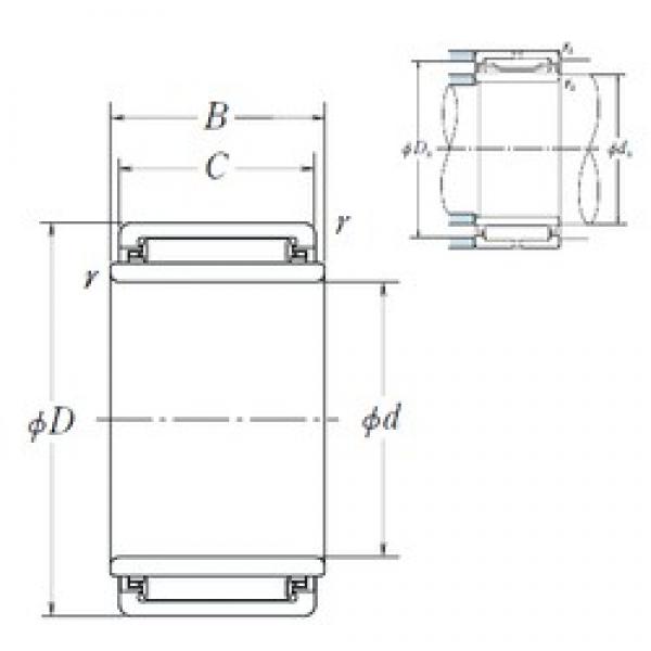 22 mm x 35 mm x 20,2 mm  NSK LM2820 Rolamentos de agulha #5 image