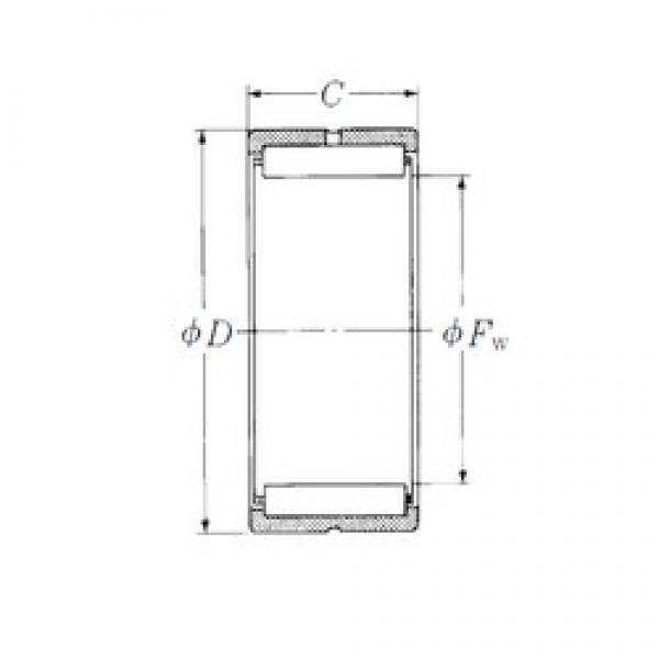 44,45 mm x 76,2 mm x 38,1 mm  NSK HJ-364824 Rolamentos de agulha #5 image