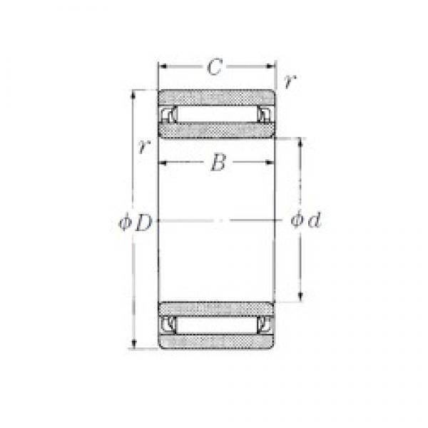 25 mm x 42 mm x 16 mm  NSK NAF254216 Rolamentos de agulha #5 image