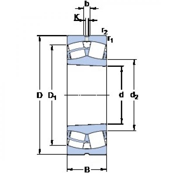 170 mm x 310 mm x 86 mm  SKF 22234 CCK/W33 Rolamentos de rolos gravados #5 image