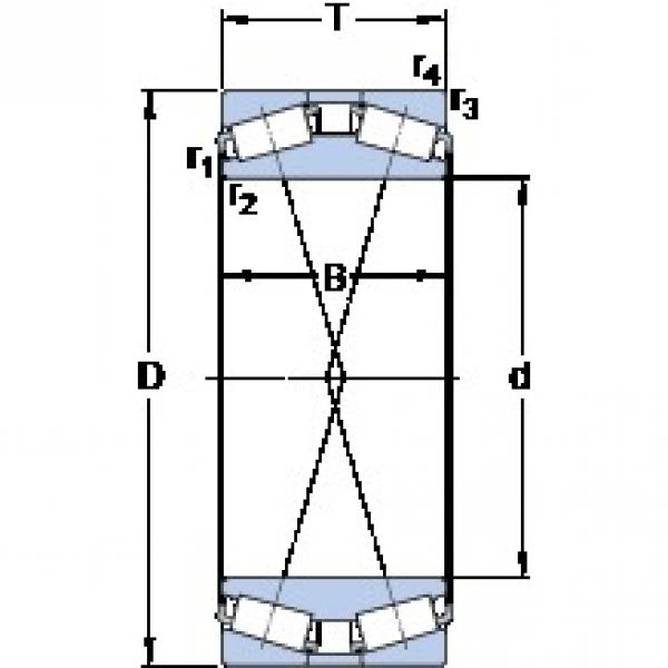 360 mm x 680 mm x 300 mm  SKF 331729 Rolamentos de rolos gravados #5 image