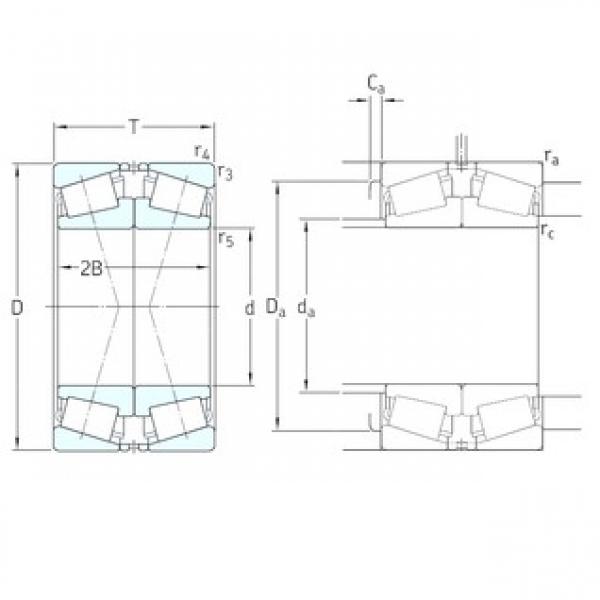 100 mm x 215 mm x 51 mm  SKF 31320XJ2/DF Rolamentos de rolos gravados #5 image