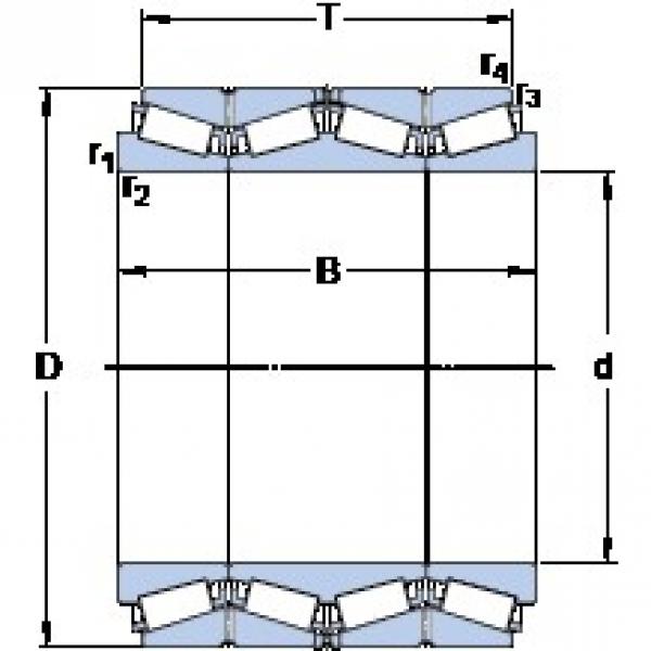 431.8 mm x 571.5 mm x 366.713 mm  SKF 331999 Rolamentos de rolos gravados #5 image