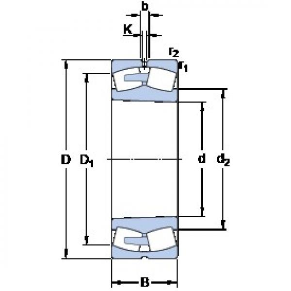 360 mm x 650 mm x 232 mm  SKF 23272 CAK/W33 Rolamentos de rolos gravados #5 image