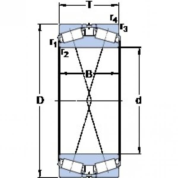 384.175 mm x 546.1 mm x 193.675 mm  SKF 331158 A Rolamentos de rolos gravados #5 image