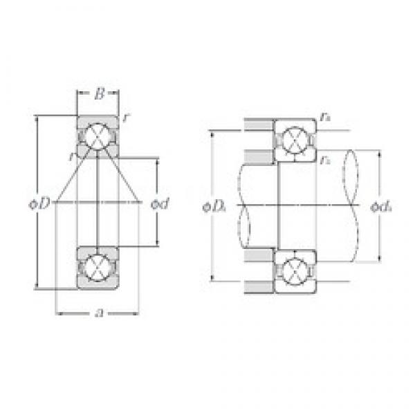 50 mm x 90 mm x 20 mm  NTN QJ210 Rolamentos de esferas de contacto angular #3 image