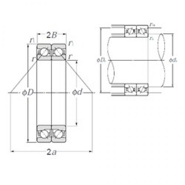 110 mm x 170 mm x 27 mm  NTN HTA022DB Rolamentos de esferas de contacto angular #3 image