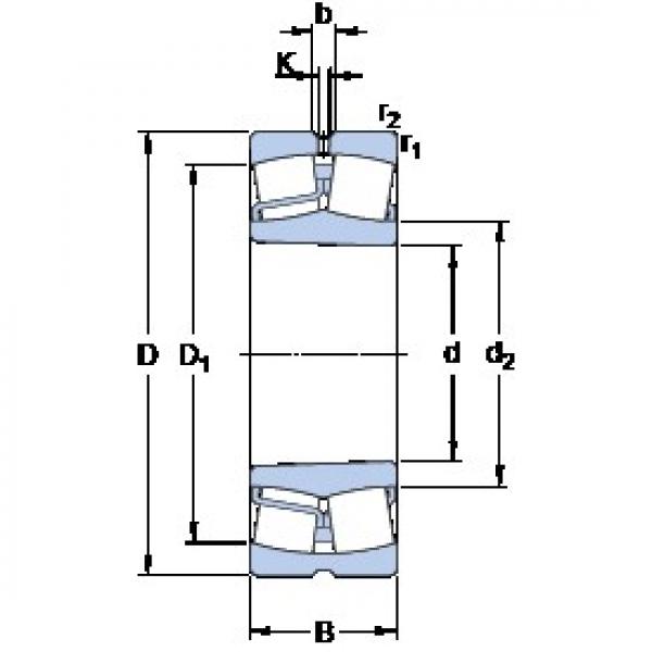 70 mm x 150 mm x 51 mm  SKF 22314 EK/VA405 Rolamentos de rolos gravados #5 image