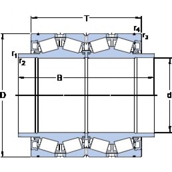 482.6 mm x 615.95 mm x 419.1 mm  SKF BT4B 334072 G/HA1VA901 Rolamentos de rolos gravados #5 image